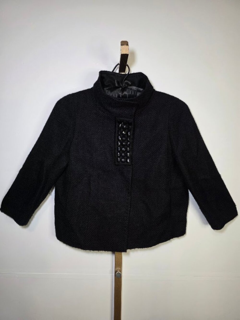 Massimo Dutti Woman Embellished Cropped Length Coat 38/26